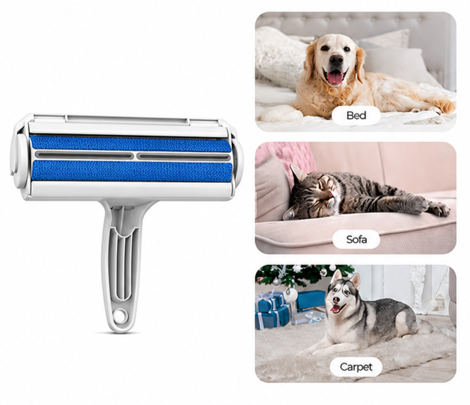 Rodillo Quita Pelos Autolimpiante para Perros y Gatos – Elimina el Pelo al Instante